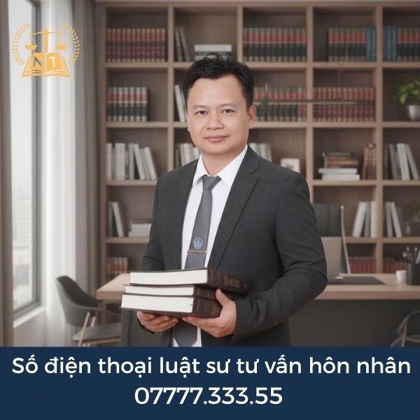 Số điện thoại luật sư tư vấn hôn nhân gia đình 0777733355